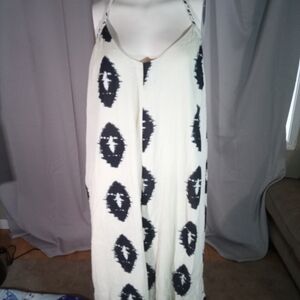 Zara Black and White Spaghetti Strap Sundress
